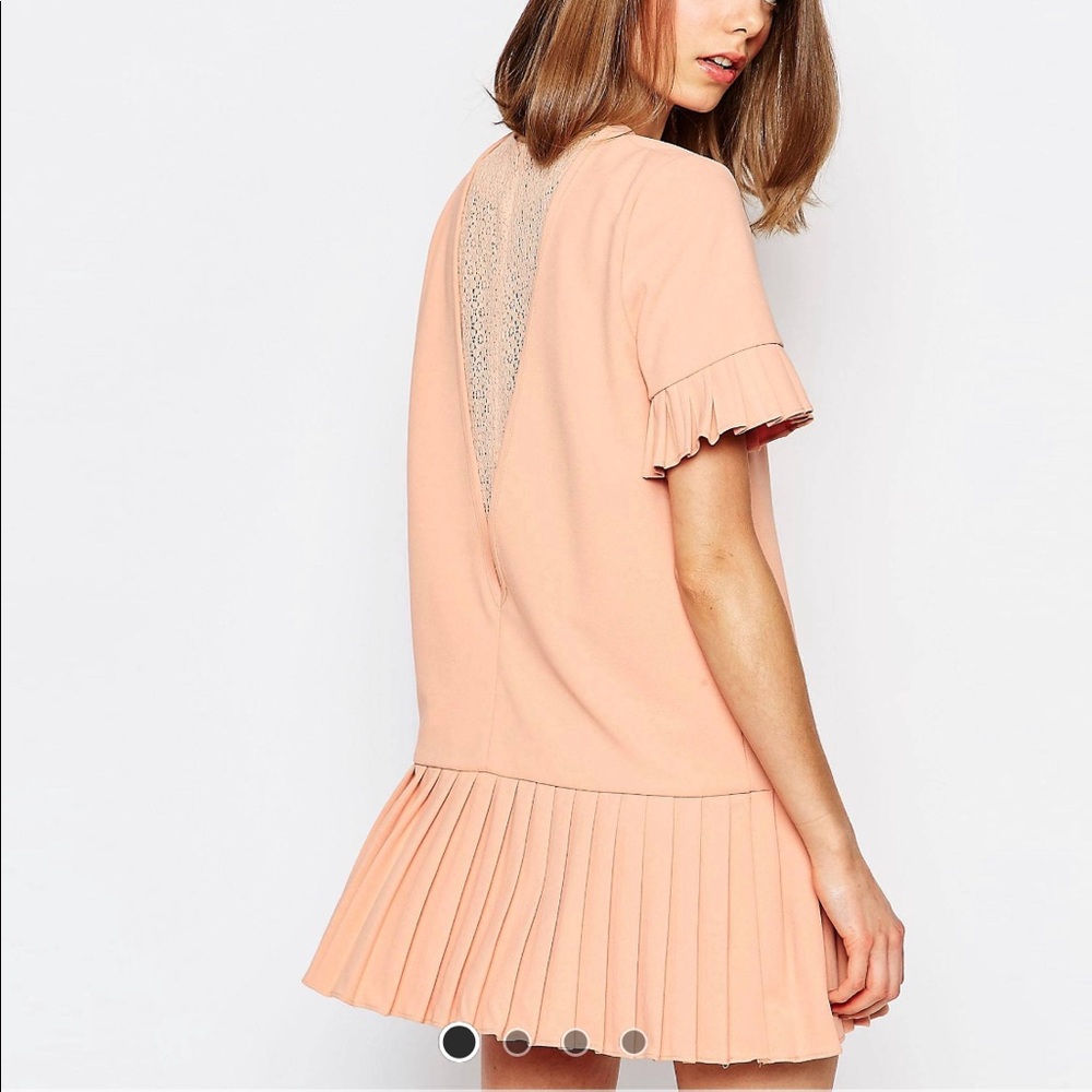 Sister Jane Smock Dress Lace Back & Pleat Skirt